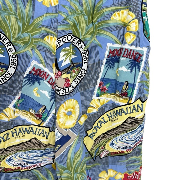 REYN SPOONER Vintage Top Pants Set Hawaii Pineapple Graphic Print - Picture 8 of 9